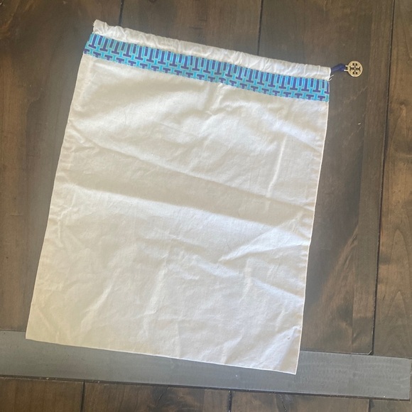 Tory Burch canvas duster bag pull drawstring - Picture 1 of 3